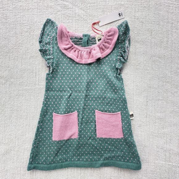 NWT Folklore Sweater Knit Dress 18-24mo - Picture 1 of 6